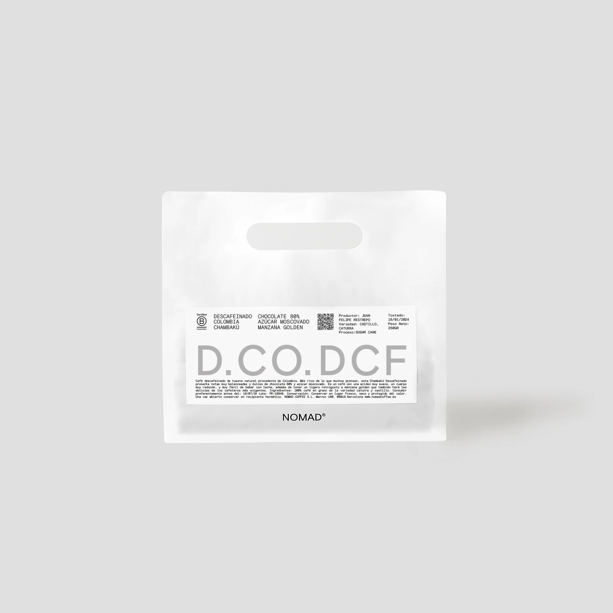 Decaffeinated Coffee Chambaku - Chocolate, apple and pear notes